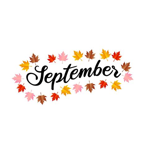 September Word Art