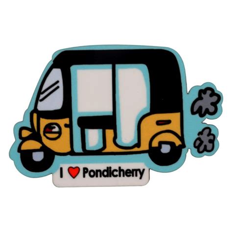 Buy Eco Corner Pondicherry Auto Magnet Online