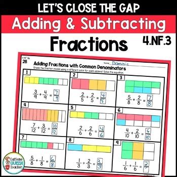 4th Grade Math Adding Fractions 的图像结果