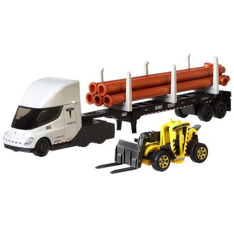 Matchbox Convoys Die Cast Vehicle Series Tesla Semi And Pipe ...