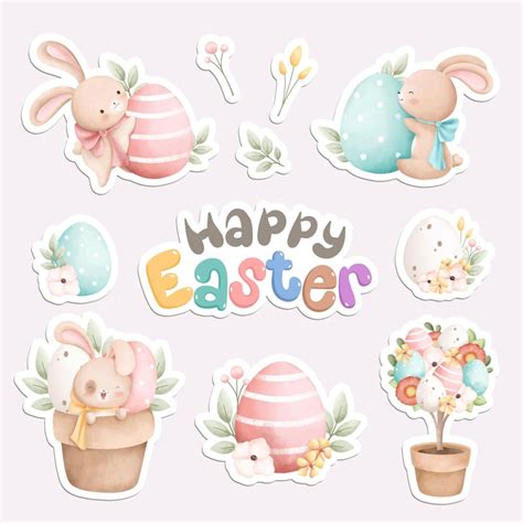 Pasen Sticker Afbeeldingen - Gratis downloaden op Freepik