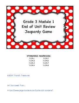 Image result for 3rd Grade Module 1 Review Answers Key