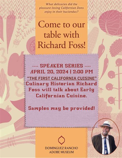 The Speaker Series - Richard Foss On The Culinary History Of Early ...