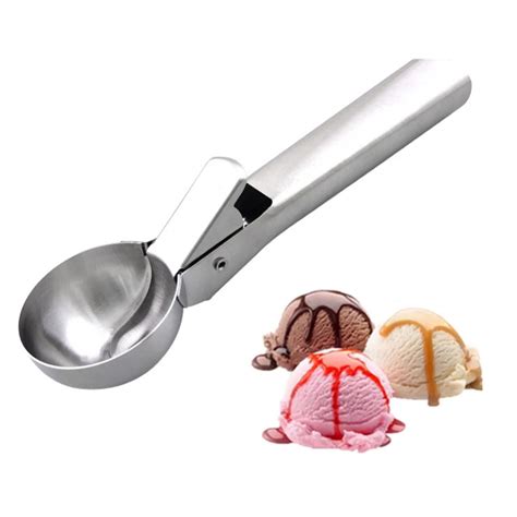 Stainless Steel Ice Cream Scoop Digging Spoon Baller Dessert Kitchen ...