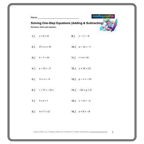 Expression Solving One Step Equations 的图像结果