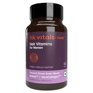 hk vitals Hair Vitamins for Women (60 Tablets) With Biowin ...