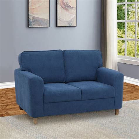 Buy Utopia Blue Fabric 2 Seater Sofa Online and Get Upto 25% Off* On ...