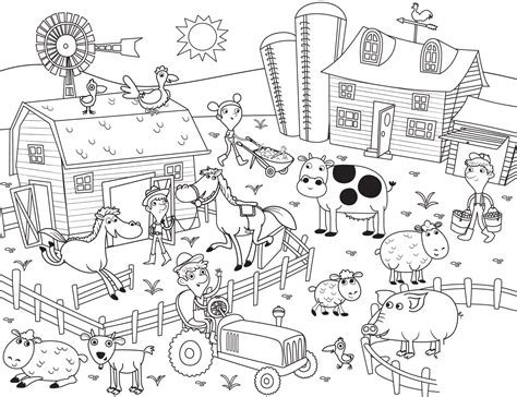 Farm coloring pages - ColoringLib