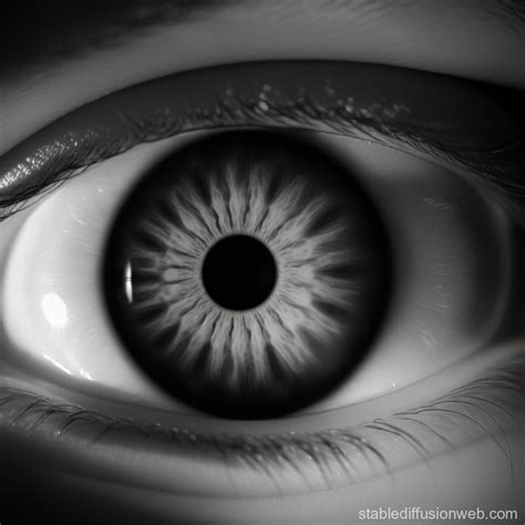 Black and White Optical Illusion with Eye | Stable Diffusion Online