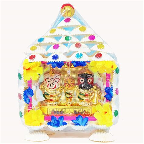 Buy OdishaShop Jagannath Idol Inside Samuka Temple with LED Sideview ...