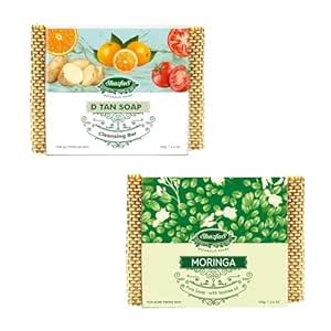 Buy ShazfaS D Tan Cleansing Bar & Moringa Soap Bar (125g Pack of 2) for ...