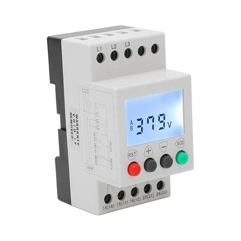 Voltage Phase Sequence Protector AC208-480V Three Phase Voltage Monitor ...