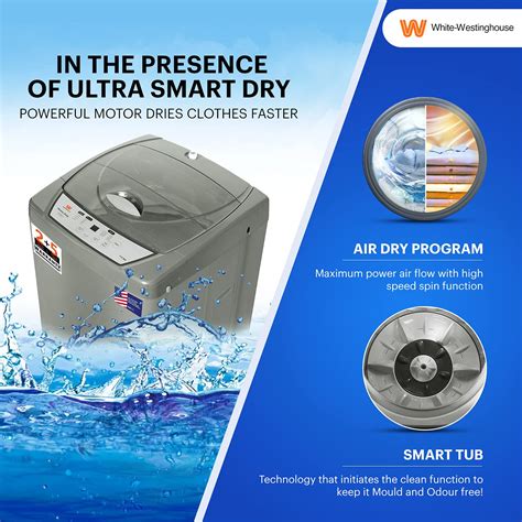 White Westinghouse 7 5kg Ultra Hydrant Technology Fully Automatic Top ...