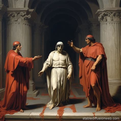 Dante and Virgil Witness Modern Torture | Stable Diffusion Online