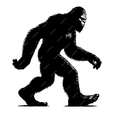 Premium Vector | Bigfoot silhouettes vector and bigfoot concept