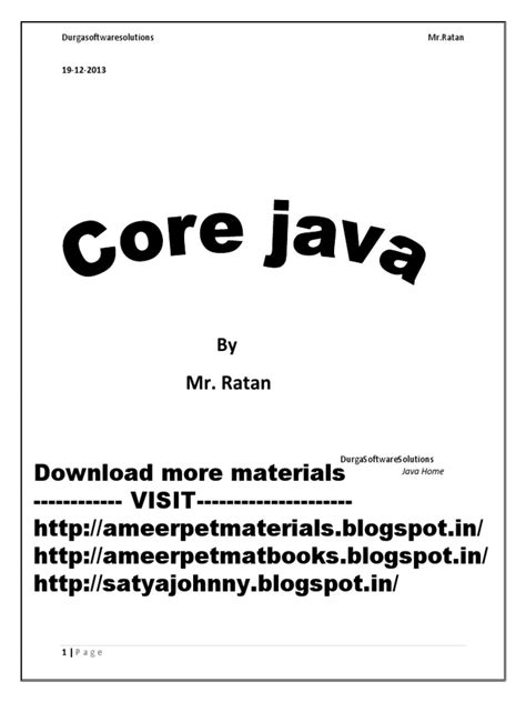 Core Java by Durga 的图像结果