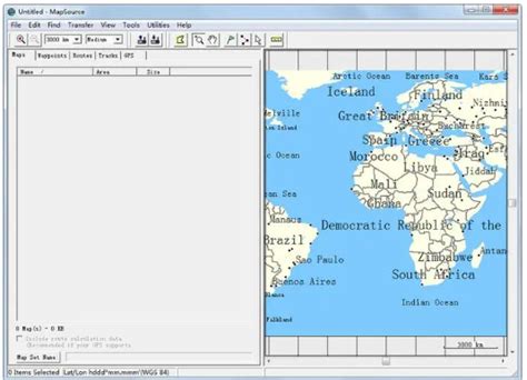 MapSource Windows 1.0 的图像结果