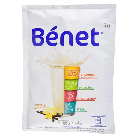 Suplemento Alimenticio Sobre Benet 50 G Vainilla