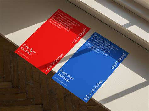 Us Format Flyer Mockup Psd
