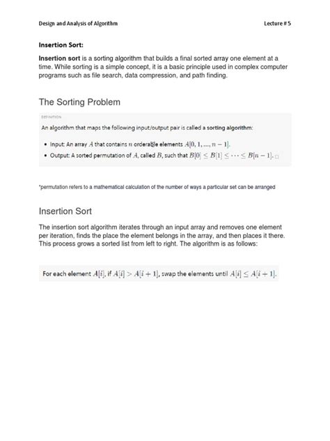 Image result for Insertion Sort Algorithm in IEEE Format