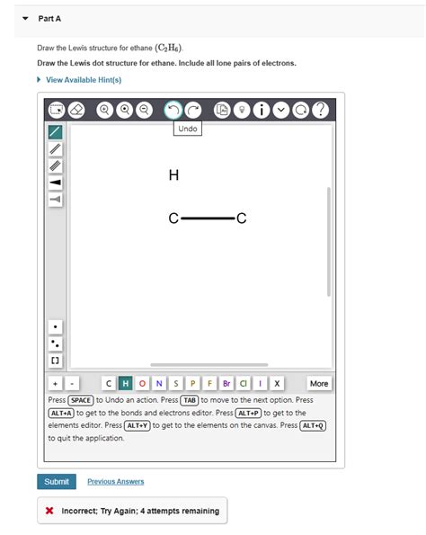 Draw the Lewis structure for ethane (C2H6).Draw the | Chegg.com
