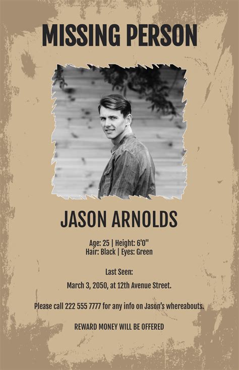 Missing Poster Template 296+ Gratis Postersjablonen Voor Missing