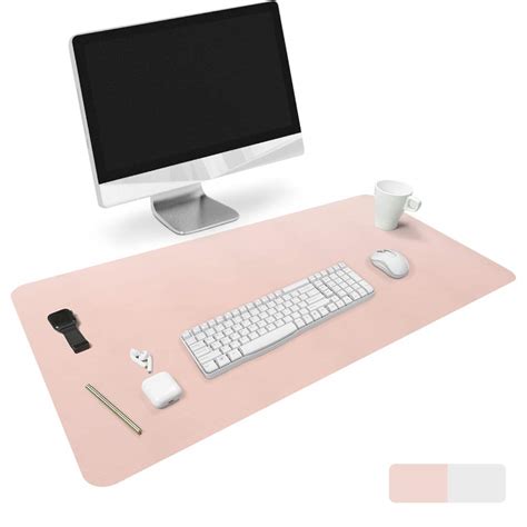 HOMECAS Desk Pad,Office Desk Mat Blotter,Upgraded PU Leather Desk ...