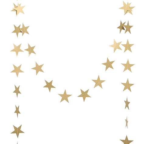 Gold Metallic Star Garland Wedding Decor Gold Star Garland - Etsy UK
