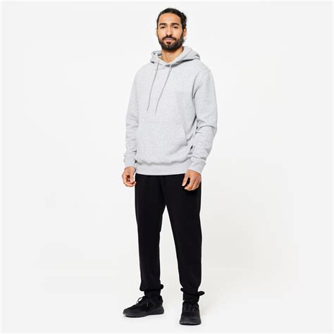 Regular 3 Pockets Men's Gym Track-pant Jogger 500 - Ultra Black