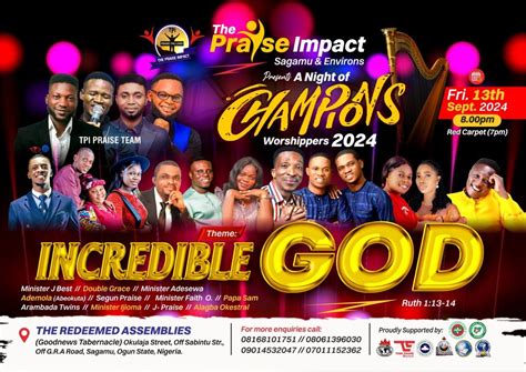 The PRAISE IMPACT: A Night Of Champions Worshippers 2024, Sagamu Ogun ...