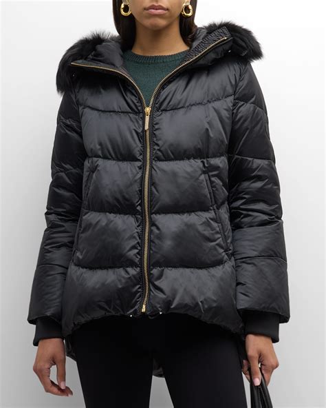 Gorski Apres-Ski Jacket With Detachable Toscana Lamb Collar | Neiman Marcus