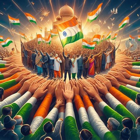 Premium Photo | Unity in Diversity Indias Independence Day Celebrations