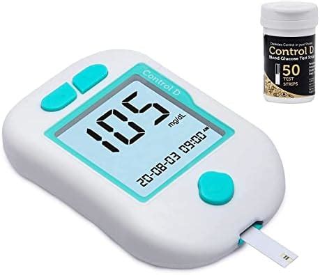 Control D Advanced Digital Diabetes Glucose Blood Sugar Testing Monitor ...