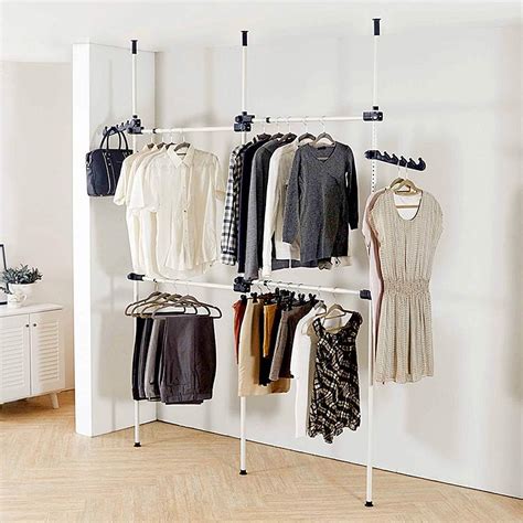 Buy Adjustable Clothes Rack, Floor to Ceiling Closet Garment Hanger ...