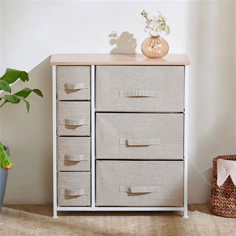 Buy Helios Ethan Metal 7-Tier Multipurpose Cabinet - Beige from Helios ...