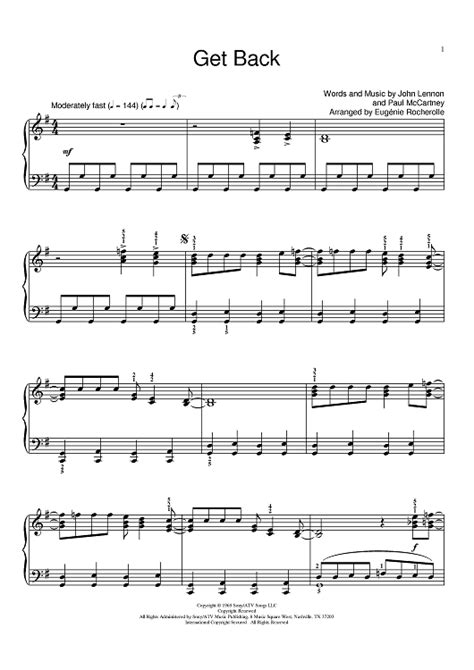 Image result for Get Back Piano Tutorial