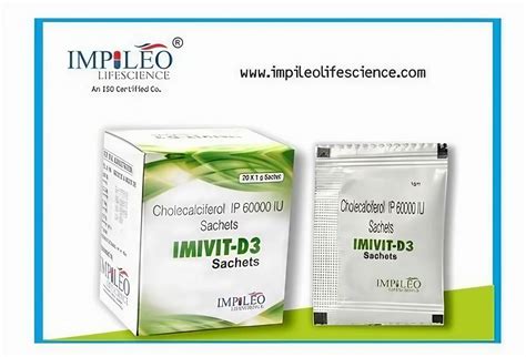 Pharmaceutical Sachets - Cholecalciferol IP 60000 IU Sachets ...
