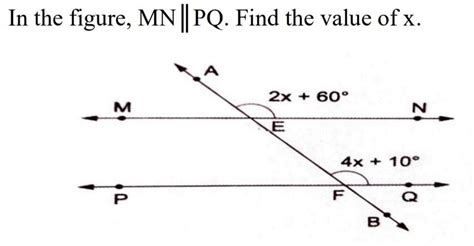 MN║PQ. Find the value of x. - Brainly.in