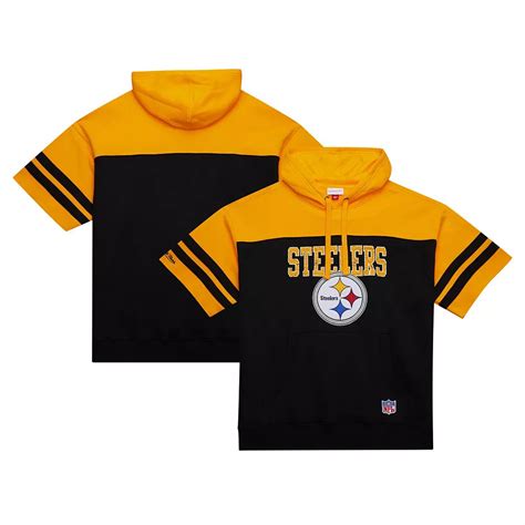 Men's Mitchell & Ness Black Pittsburgh Steelers Off Field Vintage Logo ...