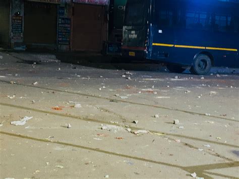 rioters clash violently with police in chomu stones thrown tear gas ...