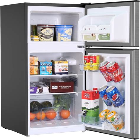 Freezer Refrigerator Compact Bedroom Stainless - Home & Garden Decor