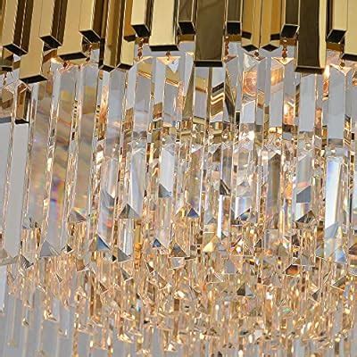 Buy MEELIGHTING Gold Plated Luxury Modern Crystal Chandelier Lighting ...