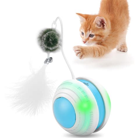 Buy Cat Toys, Pet Interactive Cat Feather Toy, Automatic Kitten Toys ...