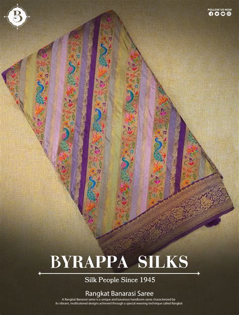 Rangkat Banarasi Saree Multicolor Peacock with Purple Zari Border QS239074