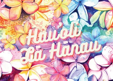 Hawaii Birthday Card, Colorful Plumeria, Frangipani, Hawaiian Happy ...