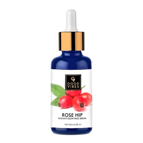 Good Vibes Rose Hip Radiant Glow Face Serum, 30 ml Light Weight Non ...