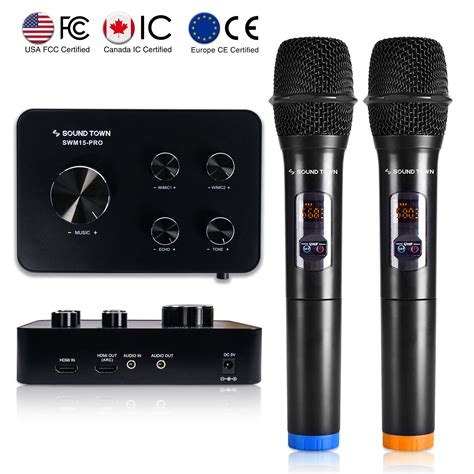 Sound Town Wireless Microphone Karaoke Mixer System India | Ubuy
