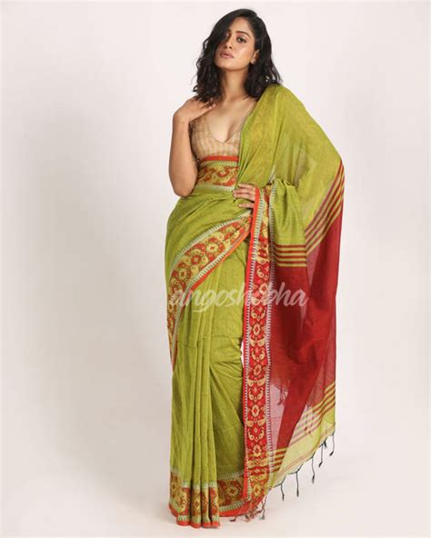 Tangail Saree - Buy Cotton Tangail Saree Online - angoshobha