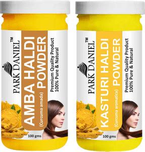 PARK DANIEL Pure & Natural Amba Haldi Powder & Kasturi Haldi Powder ...