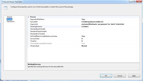 Execute Process Task in SSIS 的图像结果